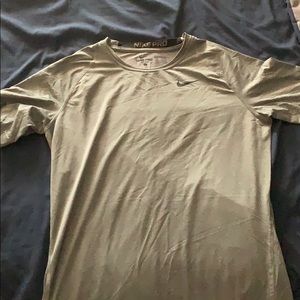 Nike grey compression Dri fit shirt